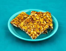 Indian Traditional Popular Sweet Food Chikki photo