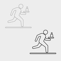 Man icon vector line art eps