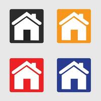 Home, House icon vector for apps