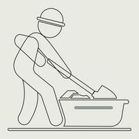 man throw garbage, waste, trash, dust in dustbin vector icon