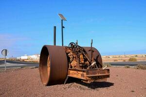 an old rusted tractor photo