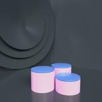 3D Podium Rendering - Elevating Your Cosmetic product Showcase-product display photo