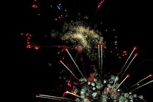 Abstract colored firework photo