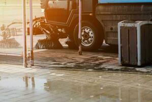 street cleaning machine. photo