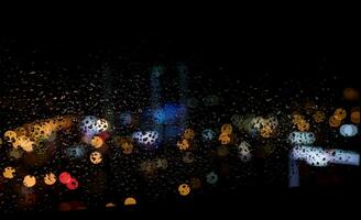 city blurring lights abstract bokeh photo