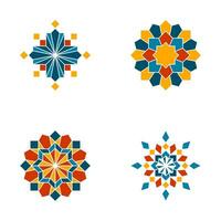 Simple Mandala Art Flat Design vector