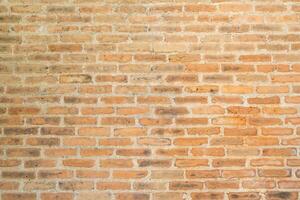 Detail of a brown brick wall texture and background with copy space photo