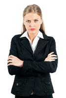 Image of angry businesswoman photo