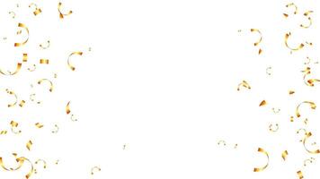Abstract party background with golden confetti celebration party holiday vector