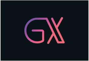 GX gradient vector logo