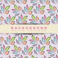 Seamless pattern background design, with foliage element style vector
