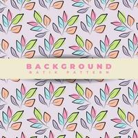 Seamless pattern background design, with foliage element style vector