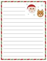 Christmas page with vector ornament, empty form for Christmas wishes, greetings, letter.
