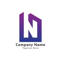 N letter creative logo design icon vector