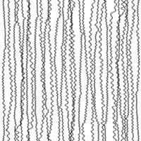 Seamless pattern with black waves on white background. Vector repeating texture. Hand-drawn vertical curved lines. Best for fabric, wallpaper
