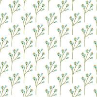 Seamless pattern of abstract flowering brunches. Spring design concept for background or wrapping vector