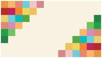abstract background with squares, rectangles, rhombus and crosses. Vector illustration. Design elements with basic geometric shapes in full color. Simple and flat for various needs