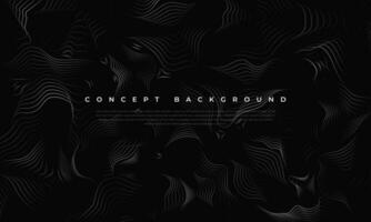 Modern Abstract Background Wave Line Dark vector