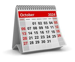 calendario - octubre 2024 foto