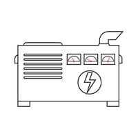 Electric Generator icon vector