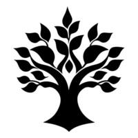 a tree of life symbol design vector