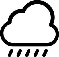 a cloud with rain drops vector