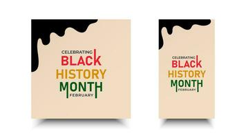 Black history month vector design. African American celebration template for background, banner, poster