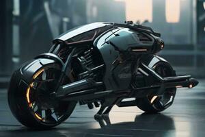 AI generated Futuristic Concept Transport Automobile Design photo