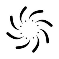 fireworks icon, happy new year vector, isolated on white background with black fill style. vector