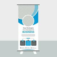 Roll up banner vector