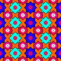 Multi color seamless pattern vector