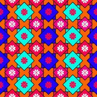 Multi color seamless pattern vector