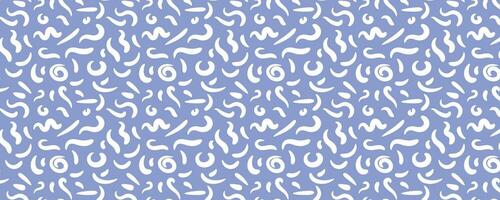 abstract line doodle seamless pattern background vector