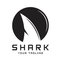 Unique and creative shark logo vector design. Wild Fish Vector Illustration