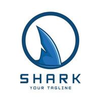 Unique and creative shark logo vector design. Wild Fish Vector Illustration