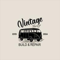 Classic vintage car vector design inspiration. Auto car logo design template. Classic vehicle symbol logotype.