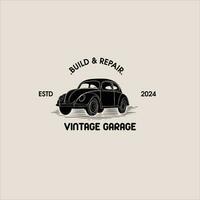 Classic vintage car vector design inspiration. Auto car logo design template. Classic vehicle symbol logotype.