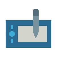 Drawing Tablet Vector Flat Icon For Personal And Commercial Use.