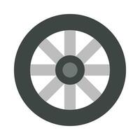 Wheel Vector Flat Icon For Personal And Commercial Use.
