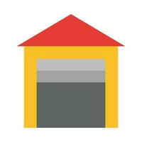 Garage Vector Flat Icon For Personal And Commercial Use.