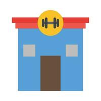 gimnasio vector plano icono para personal y comercial usar.