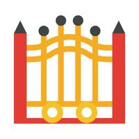 Gate Vector Flat Icon For Personal And Commercial Use.