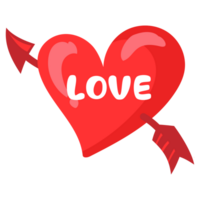 Happy Valentine's Day clipart, Love you, love text png