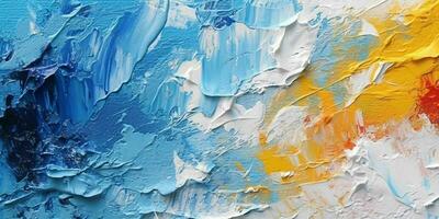 AI generated Abstract Colorful Painting Texture Background. Generative AI photo