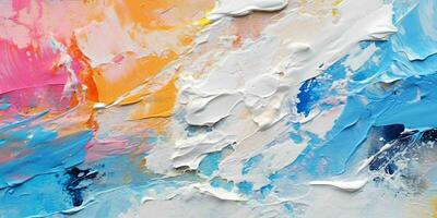 AI generated Abstract Colorful Painting Texture Background. Generative AI photo