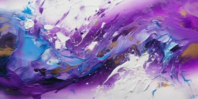 AI generated Abstract Multicolor Painting Texture Background. Colorful Stain. Generative AI photo