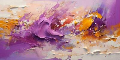 AI generated Abstract Multicolor Painting Texture Background. Colorful Stain. Generative AI photo