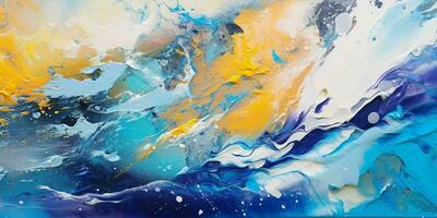 AI generated Abstract Colorful Painting Texture Background. Generative AI photo