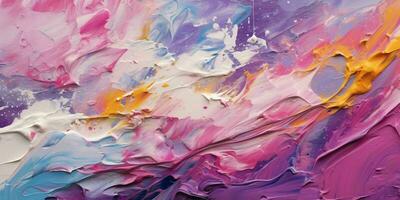 AI generated Abstract Multicolor Painting Texture Background. Colorful Stain. Generative AI photo
