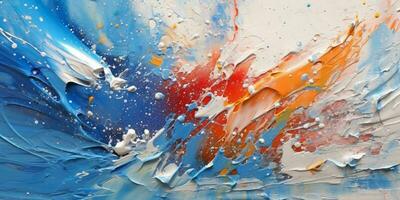 AI generated Abstract Colorful Painting Texture Background. Generative AI photo